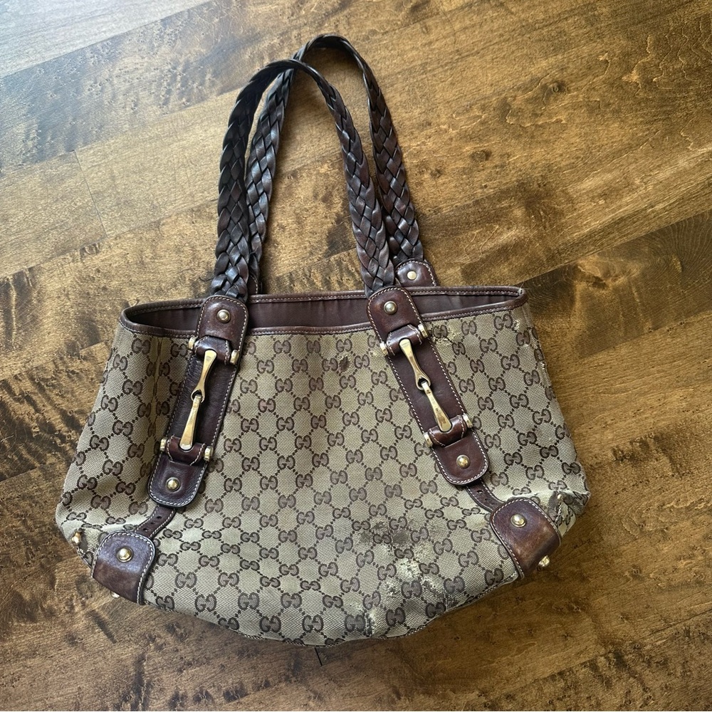 Gucci Brown GG Pelham Shoulder Bag
